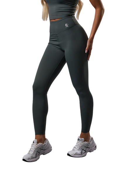 Gym King High Waist Fitness 365 Leggings, Green Smoke, Green Smoke