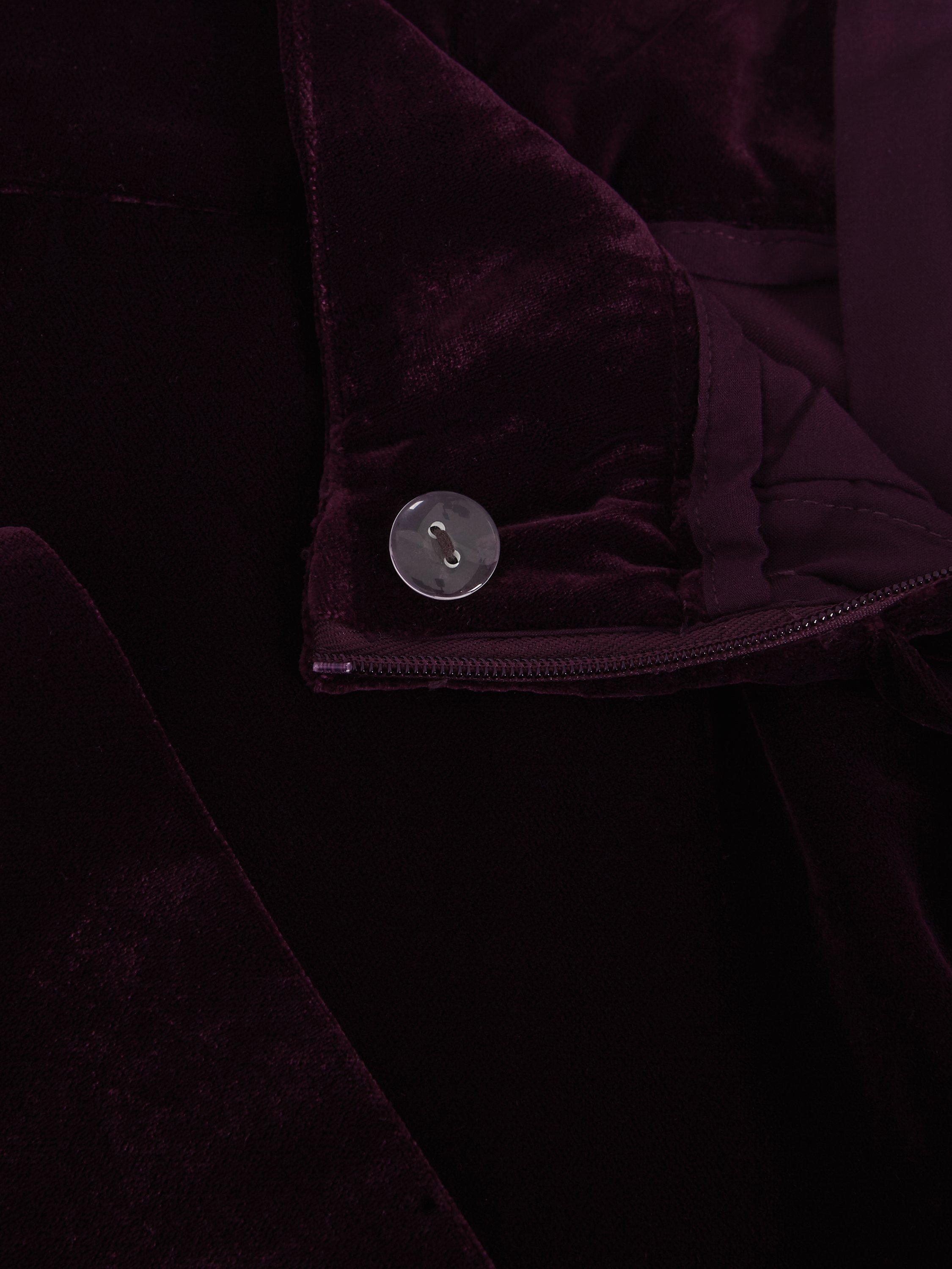 Product image 6 of 7, which shows Phase Eight Valentina Velvet Trousers, Purple, 8