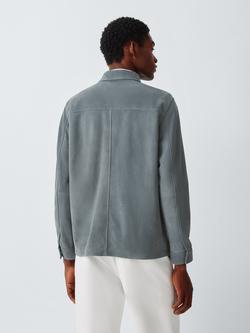 Kin Suede Overshirt, Blue - view 2, Blue