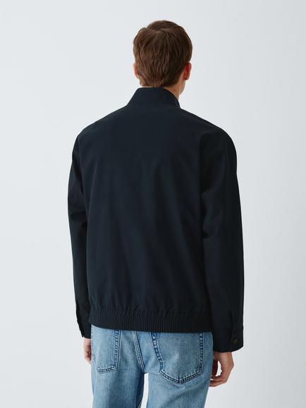 John Lewis Shower Resistant Harrington Jacket, Sky Captain - view 2, Sky Captain