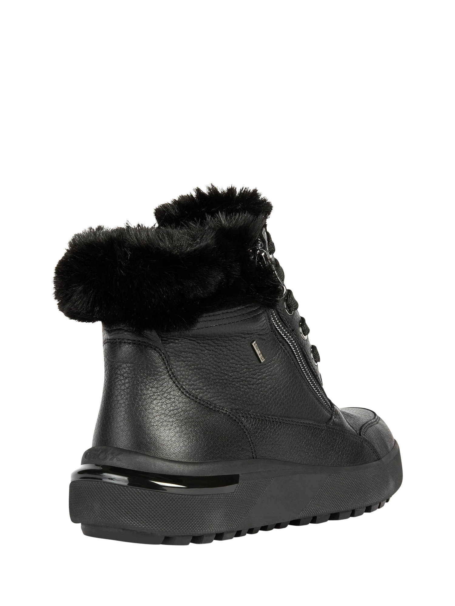 Product image 4 of 8, which shows Geox Dalyla ABX Leather Blend Ankle Boots, Black, EU35
