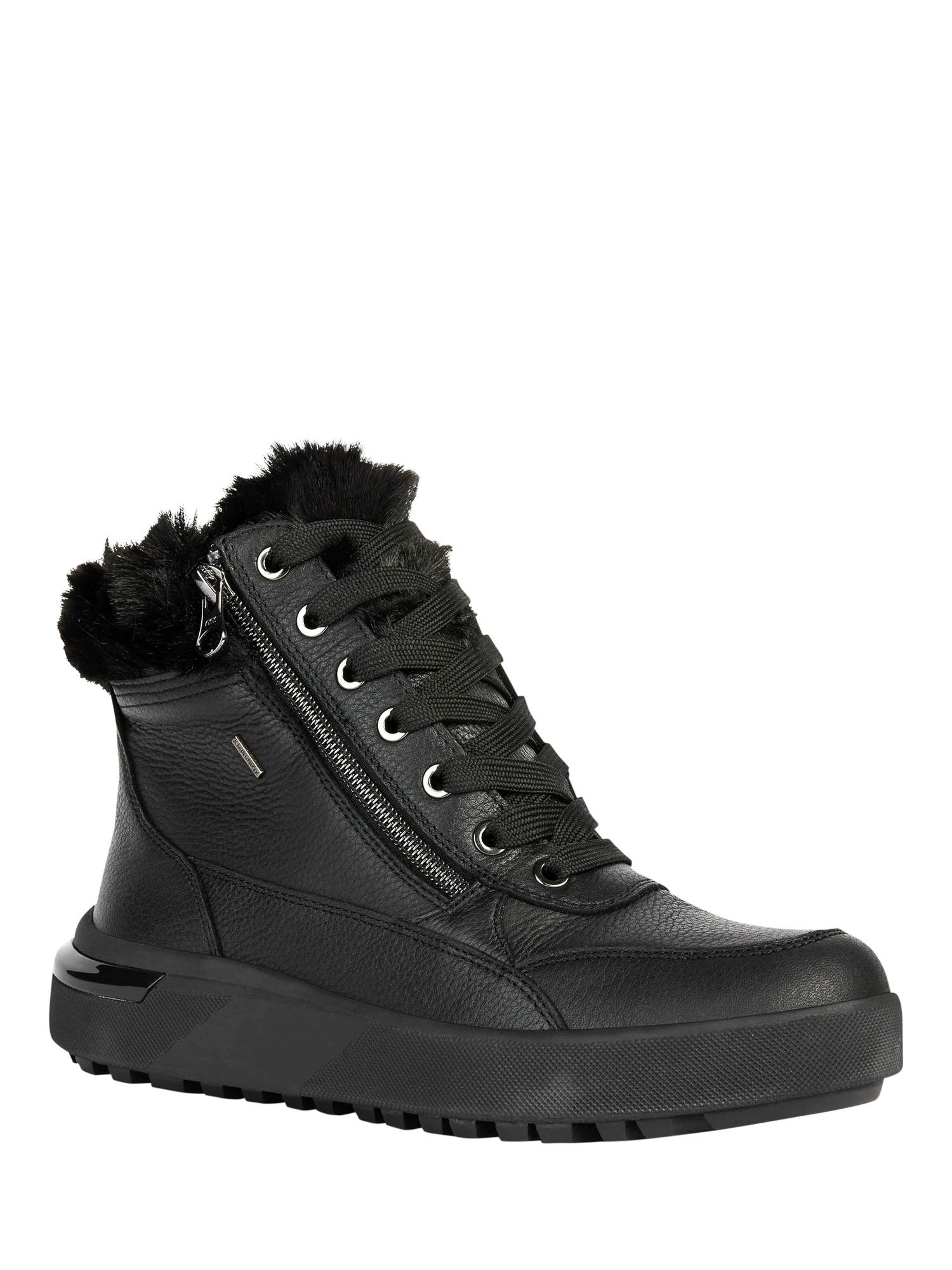 Product image 6 of 8, which shows Geox Dalyla ABX Leather Blend Ankle Boots, Black, EU35