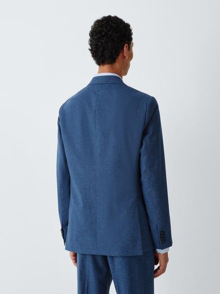John Lewis J. Lewis Italian Premium Puppytooth Wool Blend Regular Fit Suit Jacket, Blue Check - view 2, Blue Check