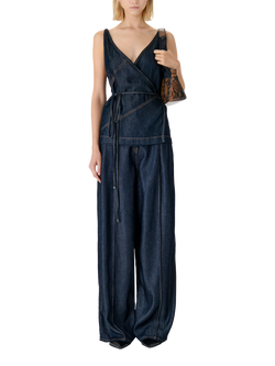 IRO Remy Wide Leg Jeans, Dark Blue, Dark Blue