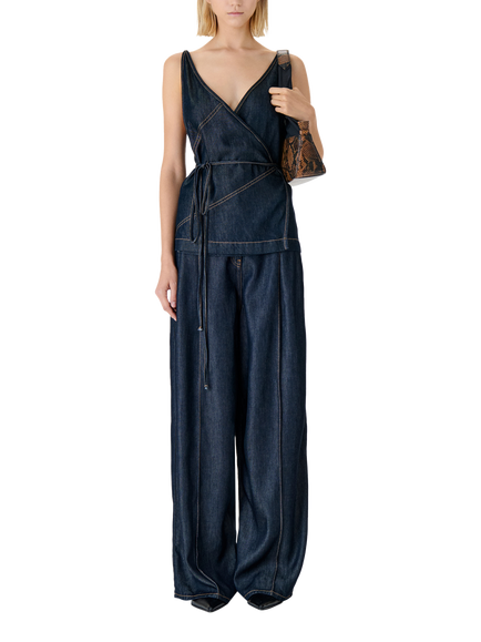 IRO Remy Wide Leg Jeans, Dark Blue, Dark Blue