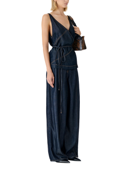 IRO Remy Wide Leg Jeans, Dark Blue - view 2, Dark Blue