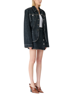 IRO Iloan Oversized Sleeve Jacket, Dark Blue - view 2, Dark Blue