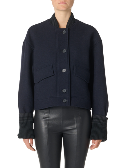 IRO Isatis Boxy Wool Rich Jacket, Navy, Navy