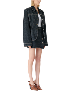 IRO Isya Denim Mini Skirt, Dark Blue - view 2, Dark Blue