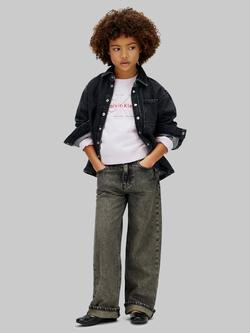 Calvin Klein Kids' Logo Cotton Jumper, Pearly Pink, Pearly Pink