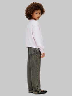 Calvin Klein Kids' Logo Cotton Jumper, Pearly Pink - view 2, Pearly Pink