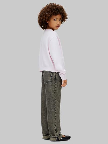 Calvin Klein Kids' Logo Cotton Jumper, Pearly Pink - view 2, Pearly Pink