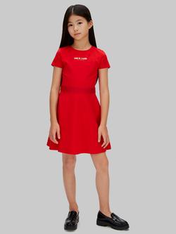 Calvin Klein Kids' Fit and Flare Dress, Adrenaline Rush, Adrenaline Rush