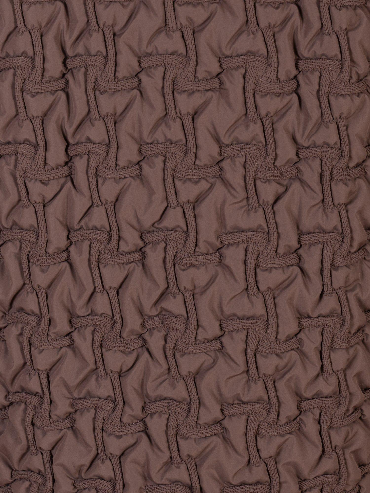 Product image 5 of 6, which shows chesca Bonfire Embroidered Quilted Coat, Walnut, 12-14