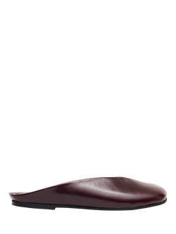 ALOHAS Timmy Rift Leather Mules, Burgundy, Burgundy