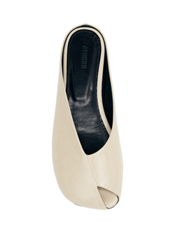ALOHAS Timmy Rift Leather Mules, Cream - view 2, Cream