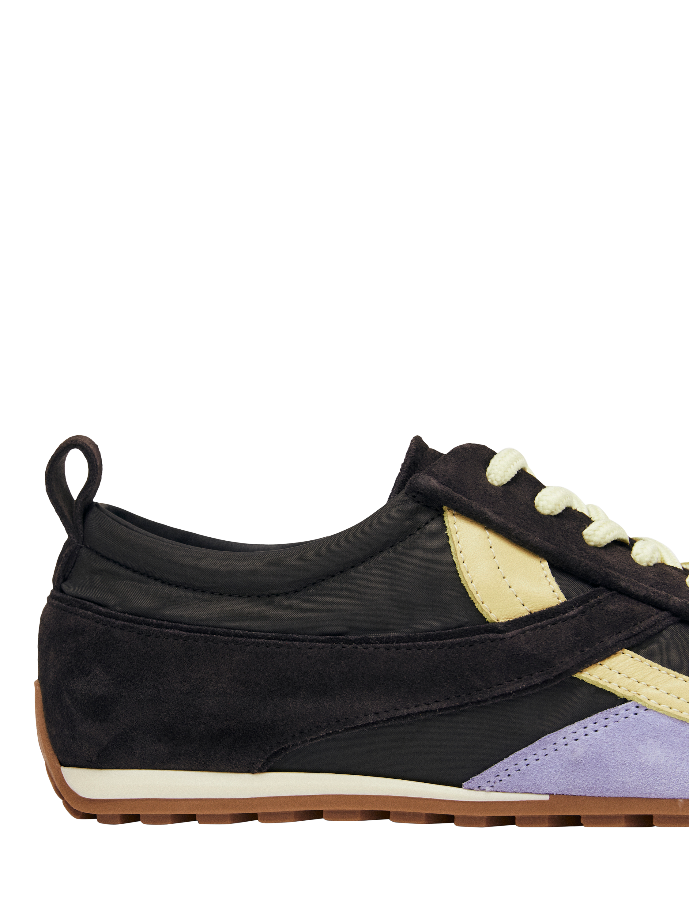 Product image 2 of 7, which shows ALOHAS TB.304 Suede Blend Trainers, Dark Brown/Multi, EU37