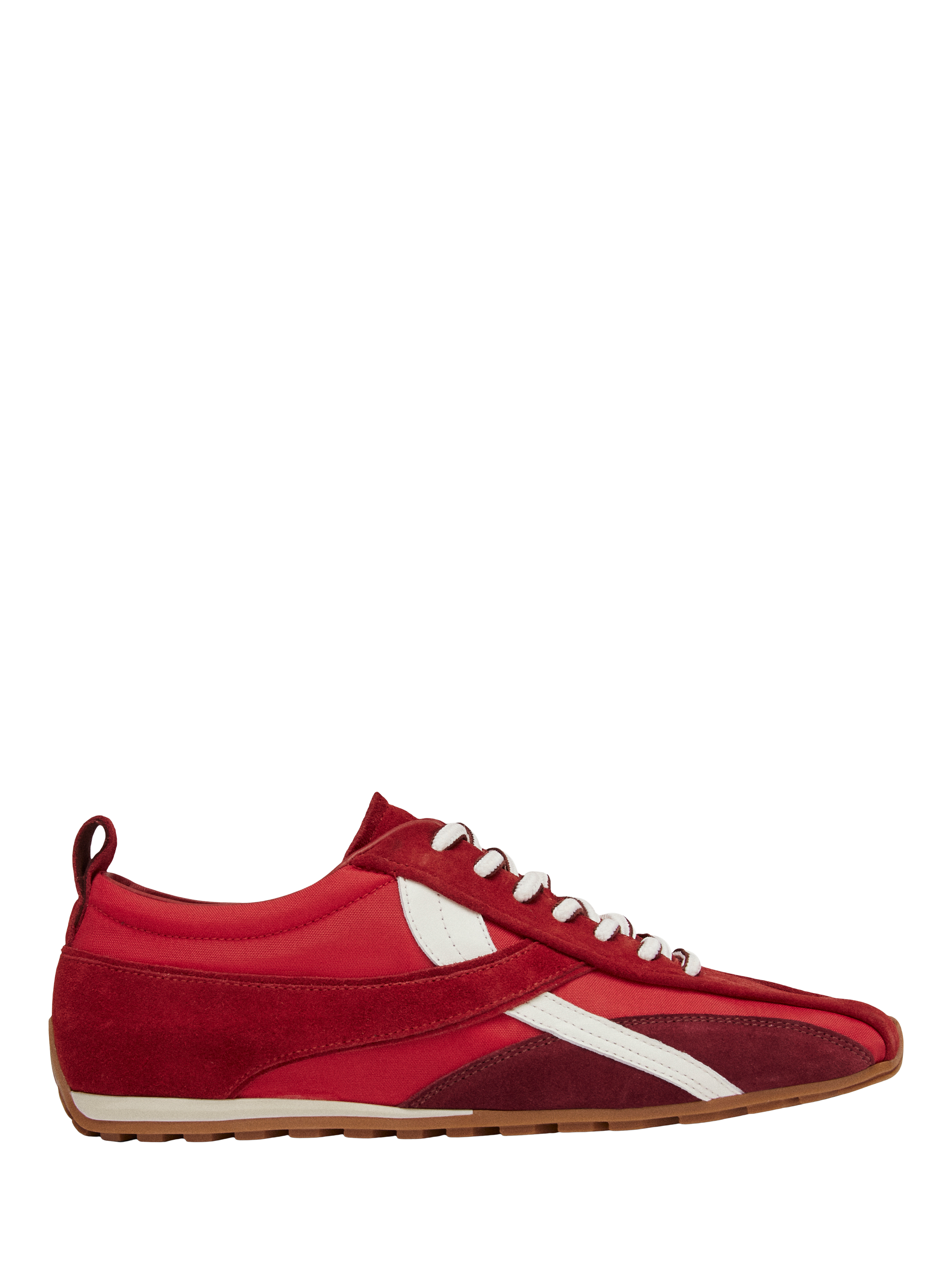 Product image 1 of 7, which shows ALOHAS TB.304 Suede Blend Trainers, Red, EU37