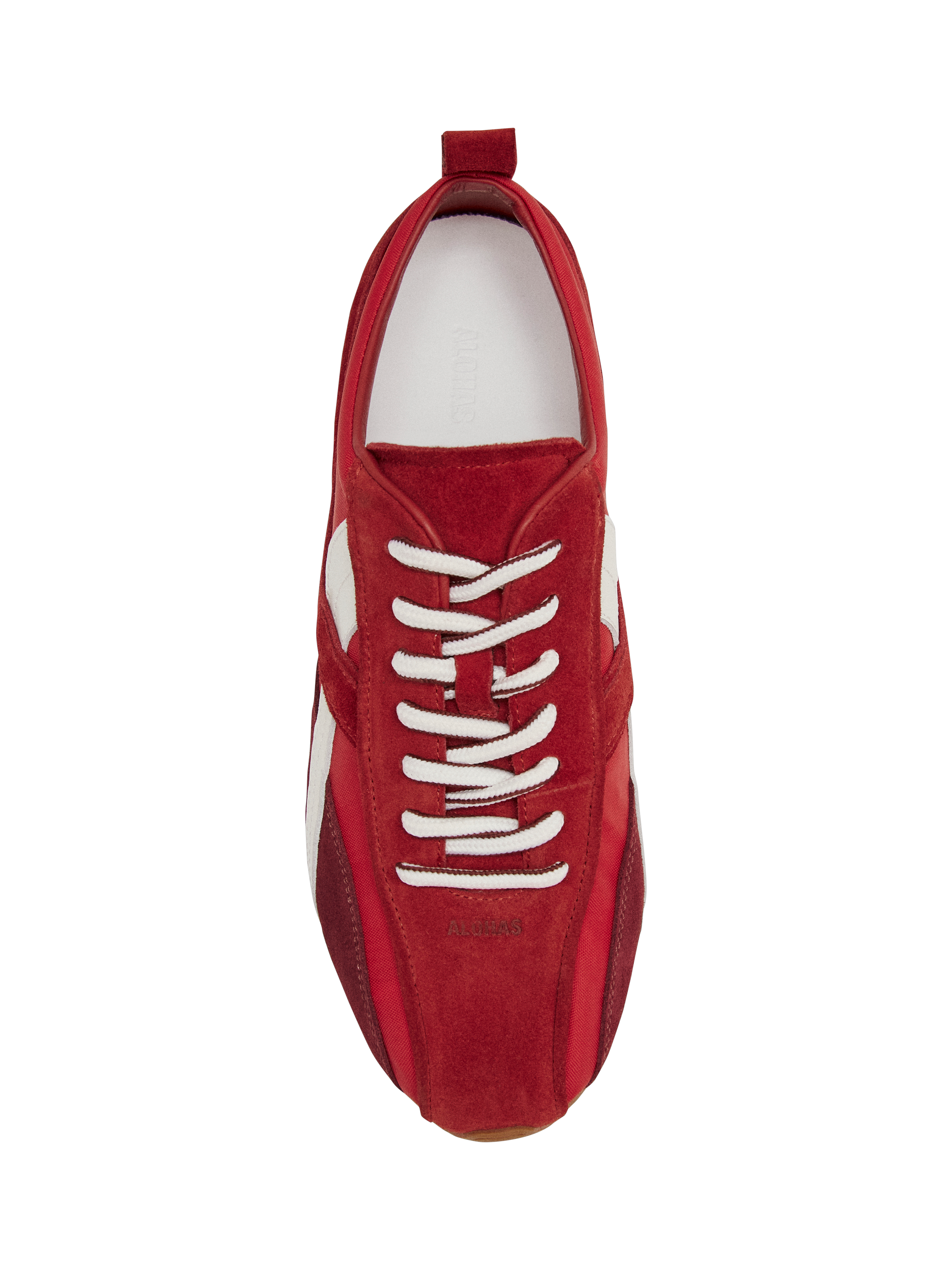 Product image 5 of 7, which shows ALOHAS TB.304 Suede Blend Trainers, Red, EU37