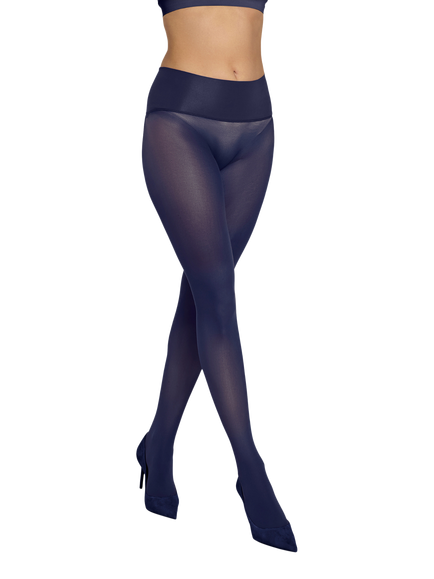 Heist The Eighty Opaque Tights, Navy