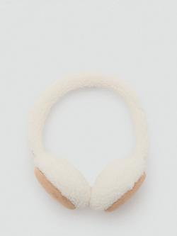 Mango Kids' Sherpa Ear Muffs, Brown, Brown