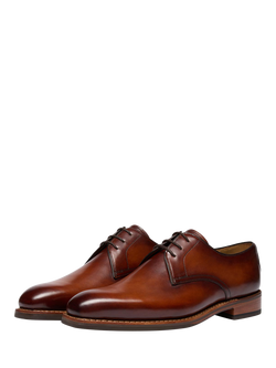 Oliver Sweeney Melford Leather Derby Shoes - view 2, Cognac