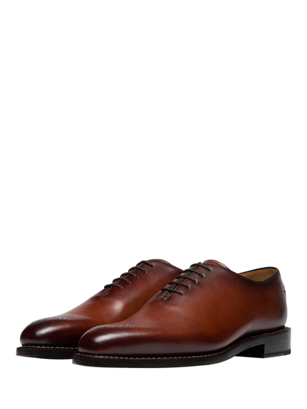 Oliver Sweeney Yeldham Leather Monk Shoes, Brown - view 2, Brown