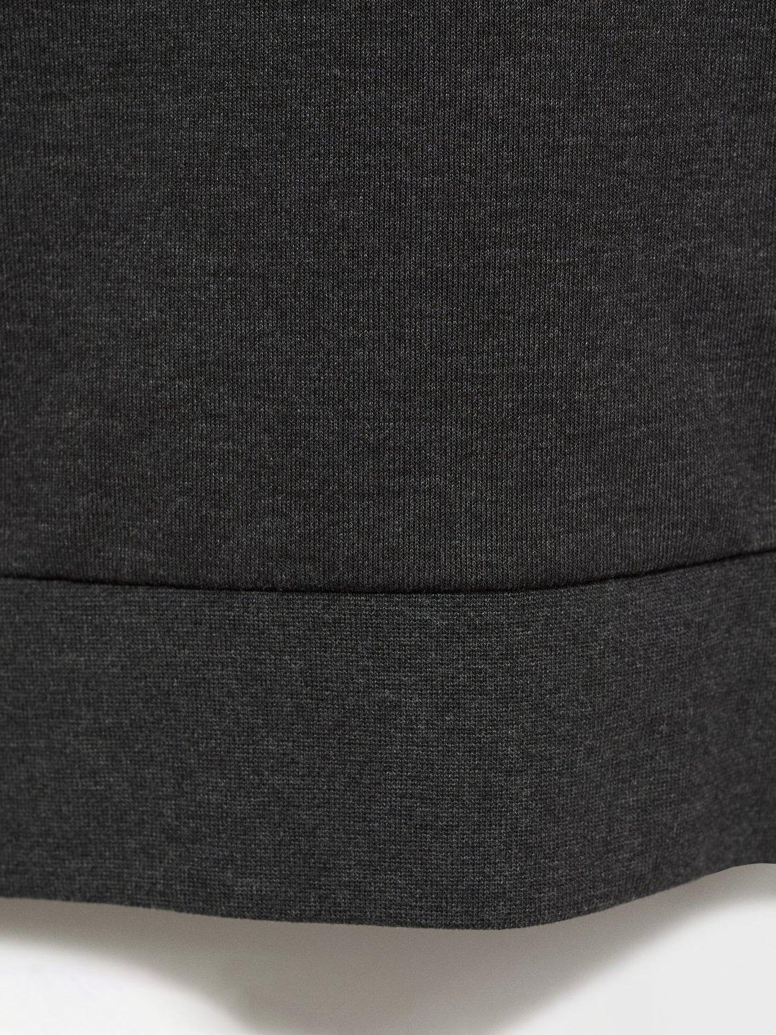 Product image 5 of 8, which shows Mango Bono Cotton Blend Knit Hoodie, Dark Grey, L