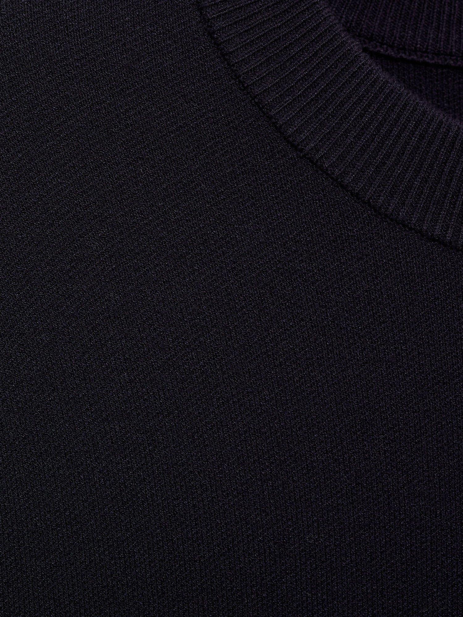 Product image 8 of 8, which shows Mango Luxus Crew Neck Jumper, Navy, L