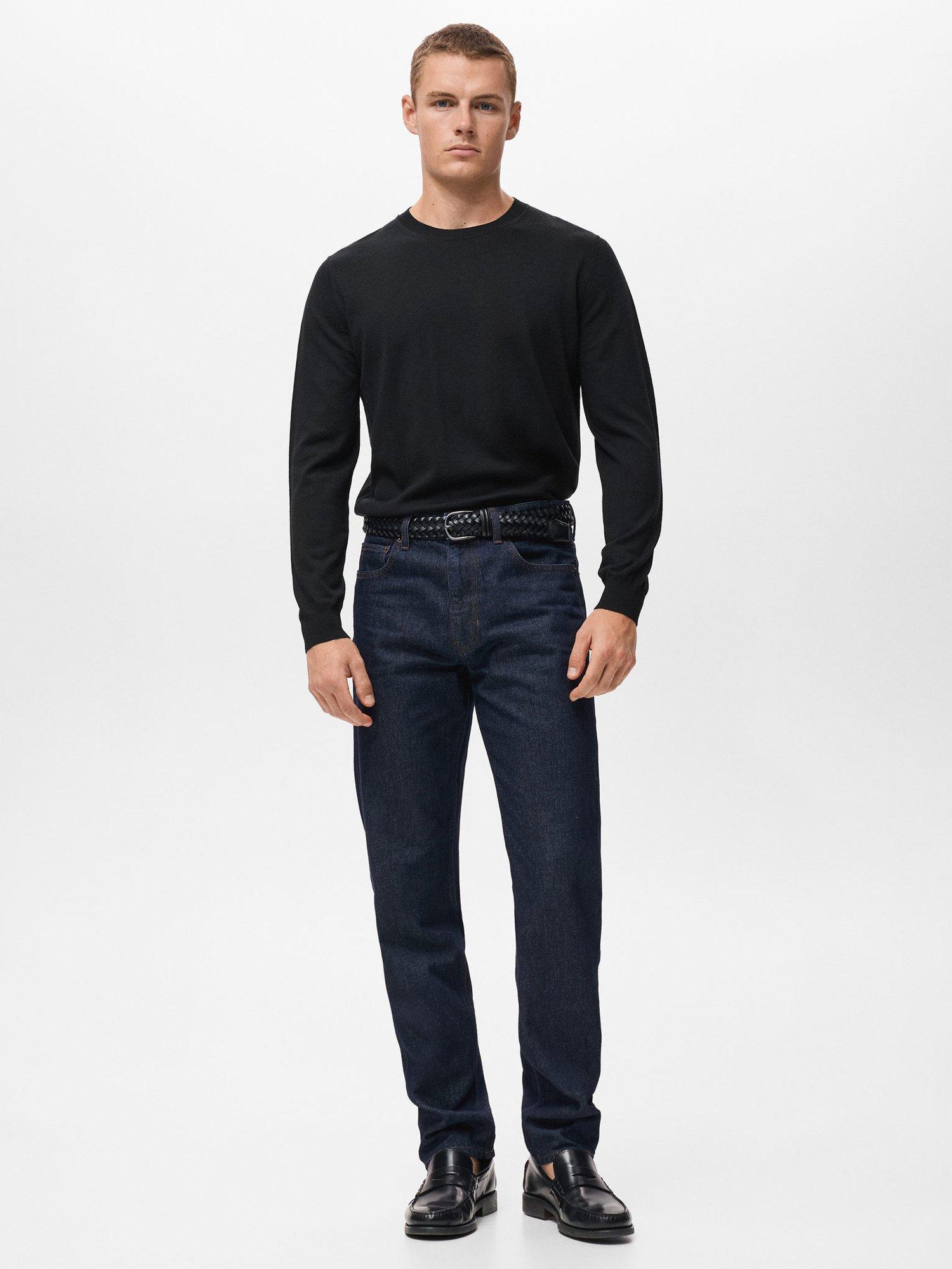 Product image 2 of 8, which shows Mango Willy Wool Crew Neck Jumper, Black, M