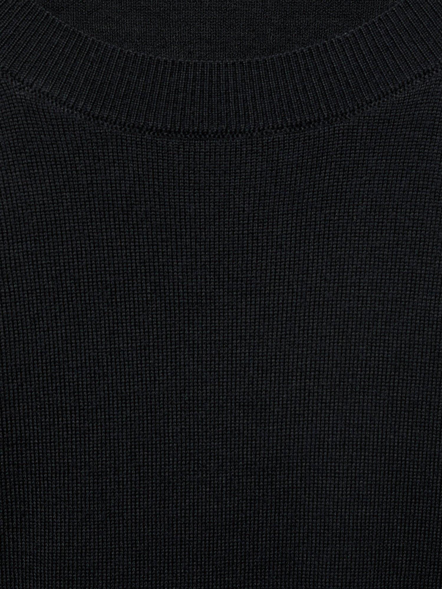 Product image 5 of 8, which shows Mango Willy Wool Crew Neck Jumper, Black, M