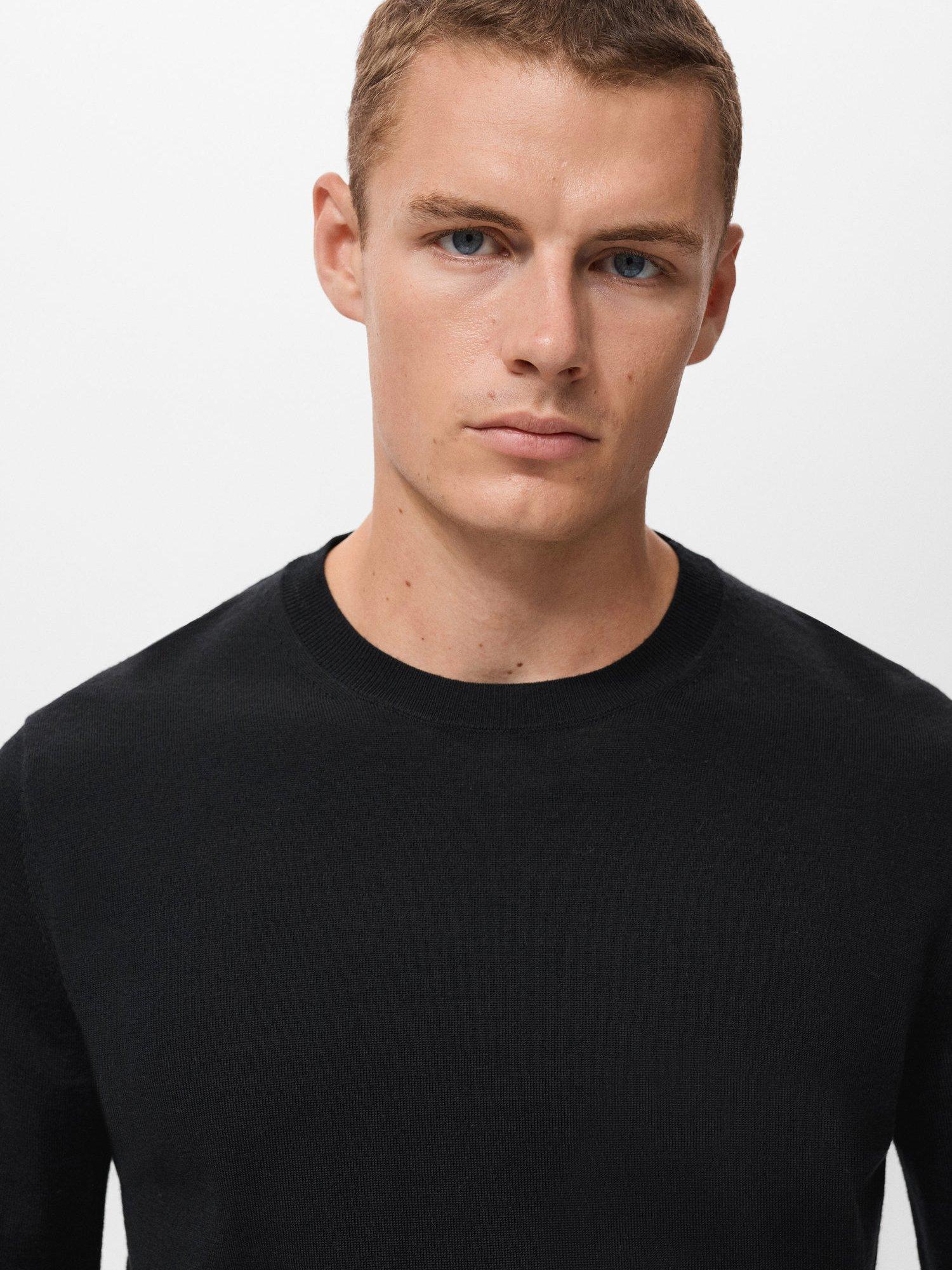 Product image 6 of 8, which shows Mango Willy Wool Crew Neck Jumper, Black, M