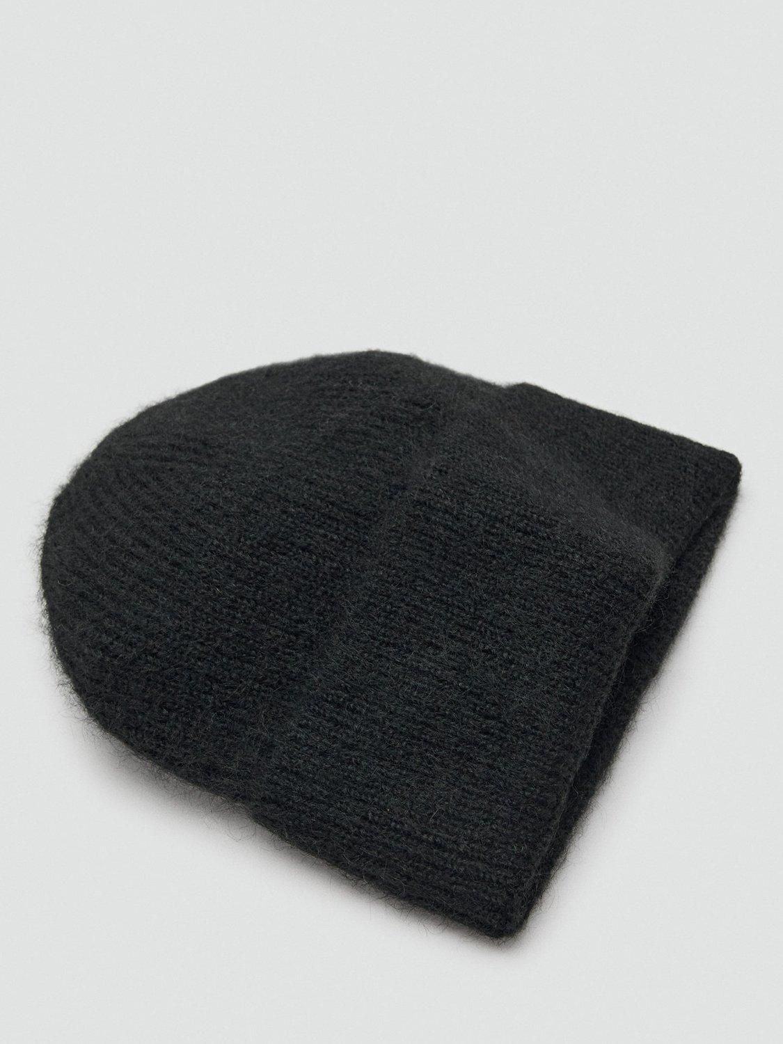 Product image 2 of 3, which shows Mango Mohi Beanie , Black, One Size