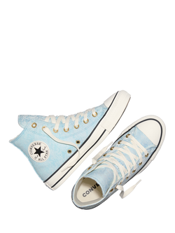 Converse Chuck Taylor All Star Hi-Top Trainers, Rained Out/Egret - view 2, Rained Out/Egret
