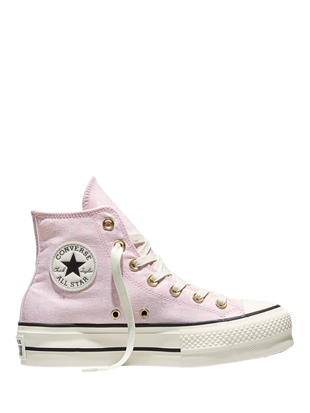 Converse Chuck Taylor All Star Hi-Top Trainers, Pink/Egret, Pink/Egret