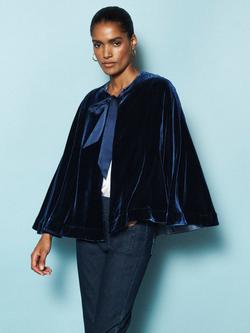 NRBY Cosette Velvet Cape, Midnight, Midnight