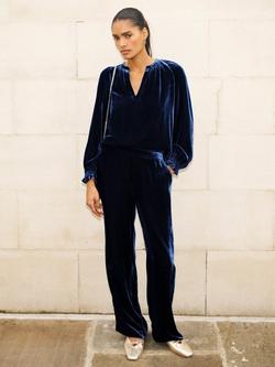 NRBY Nikki Velvet Top - view 2, Midnight