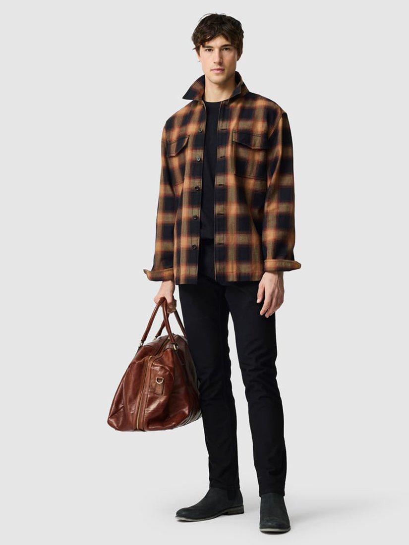 Product image 2 of 4, which shows Rodd & Gunn Bennets Cotton Regular Fit Check Shirt, Lava, L