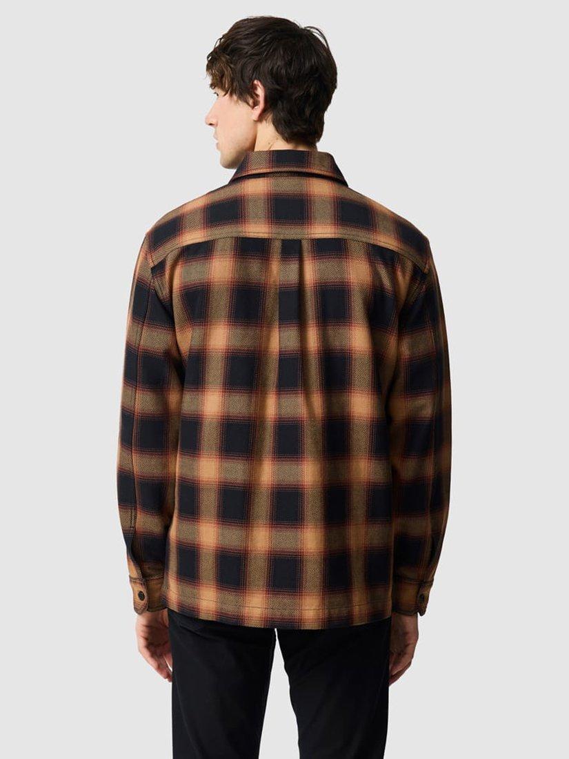 Product image 3 of 4, which shows Rodd & Gunn Bennets Cotton Regular Fit Check Shirt, Lava, L