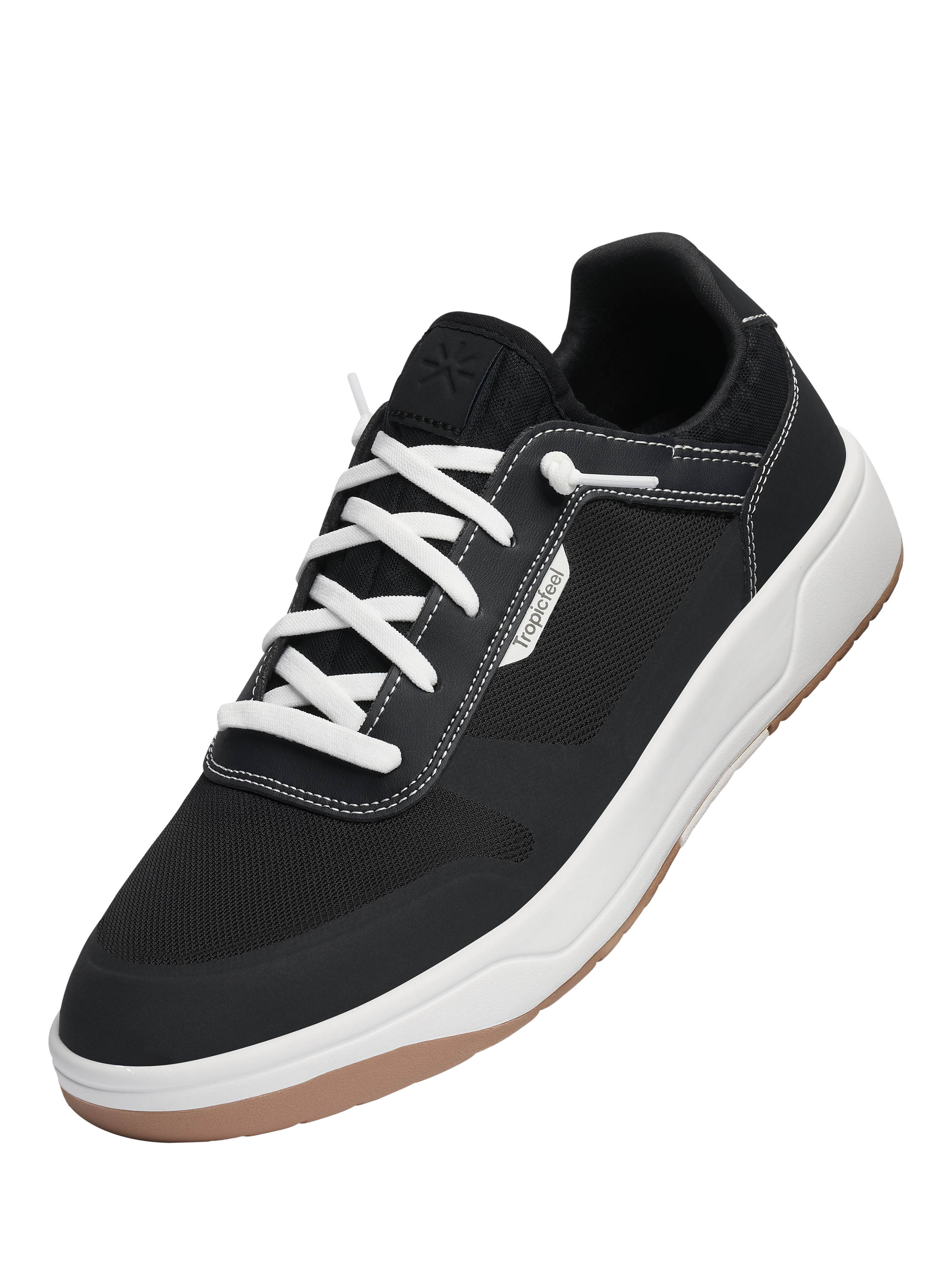 Product image 3 of 6, which shows Tropicfeel Dune Lace-Up Trainers , Core Black, EU36