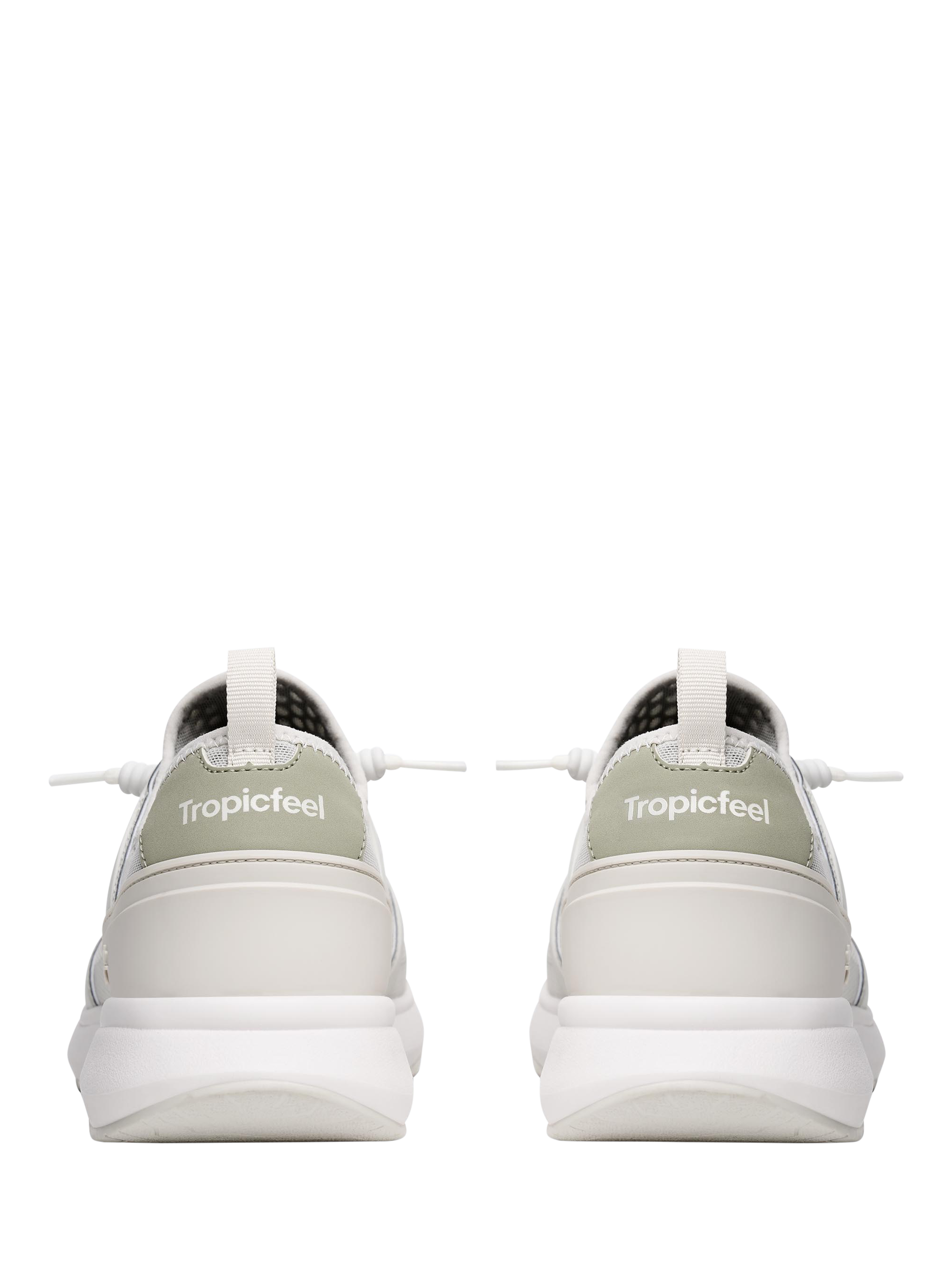 Product image 6 of 6, which shows Tropicfeel Monsoon Slip-On Trainers , Onyx White, EU36