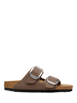 Birkenstock Arizona Birko-Flor Big Buckle Sandals, Mocca, Mocca