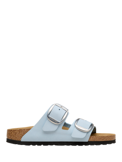 Birkenstock Arizona Leather Big Buckle Sandals, Blue, Blue