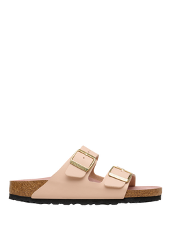 Birkenstock Arizona Birko-Flor Two Strap Sandals, Pink, Pink
