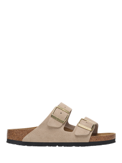Birkenstock Arizona Two Strap Suede Sandals, Sand, Sand