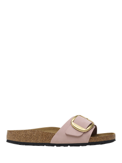 Birkenstock Madrid Leather Big Buckle Sandals, Pink, Pink