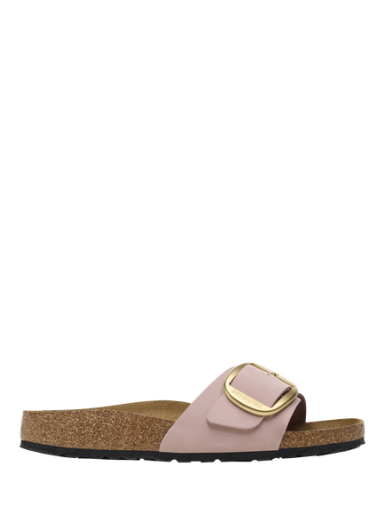 Birkenstock Madrid Leather Big Buckle Sandals, Pink, Pink