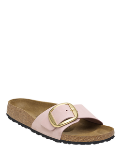 Birkenstock Madrid Leather Big Buckle Sandals, Pink - view 2, Pink