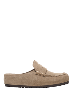 Birkenstock Naples Wrapped Suede Sandals, Taupe, Taupe