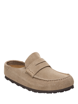 Birkenstock Naples Wrapped Suede Sandals, Taupe - view 2, Taupe